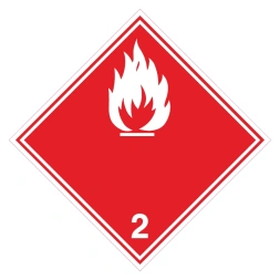 Brandbare gassen (ADR 2.1) sticker - DS1000525