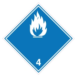 Stoffen die in contact met water brandbare gassen ontwikkelen (ADR 4.3) sticker - DS1000534