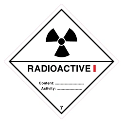 Radioactief (ADR 7A) sticker