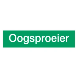 Oogsproeier sticker