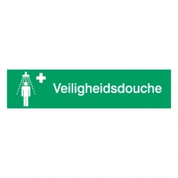 Veiligheidsdouche sticker