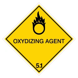 Oxyderende vloeistof (IMDG 5a) sticker