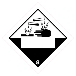 Bijtend (Corrosief) sticker