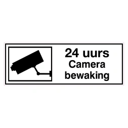 24 uurs Camerabewaking sticker