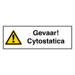 Gevaar! Cytostatica sticker