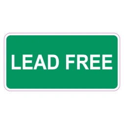 Lead free sticker