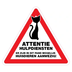 Huisdieren aanwezig sticker - DS1000695