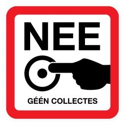 Geen collectes sticker