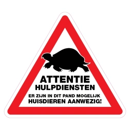 Huisdieren aanwezig sticker - DS1000702