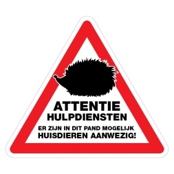 Huisdieren aanwezig sticker - DS1000703