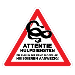 Huisdieren aanwezig sticker - DS1000707