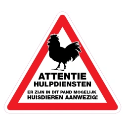 Huisdieren aanwezig sticker - DS1000708