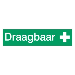 Draagbaar sticker