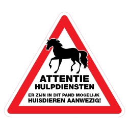 Huisdieren aanwezig sticker - DS1000711