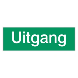 Uitgang sticker