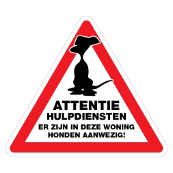 Huisdieren aanwezig sticker - DS1000836