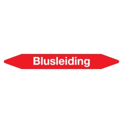 Leidingmarker Blusleiding sticker