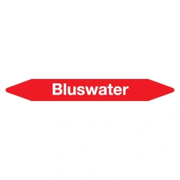 Leidingmarker Bluswater sticker