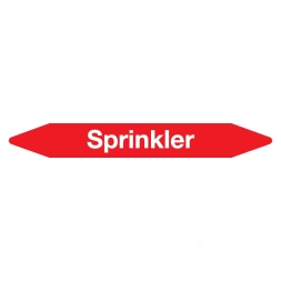 Leidingmarker Sprinkler sticker