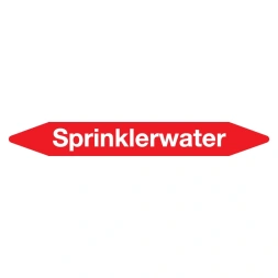 Leidingmarker Sprinklerwater sticker