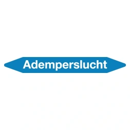 Leidingmarker ademperslucht sticker