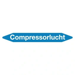 Leidingmarker compressorlucht sticker