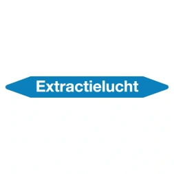 Leidingmarker extractielucht sticker