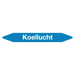 Leidingmarker koellucht sticker