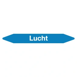 Leidingmarker lucht sticker