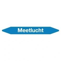 Leidingmarker meetlucht sticker