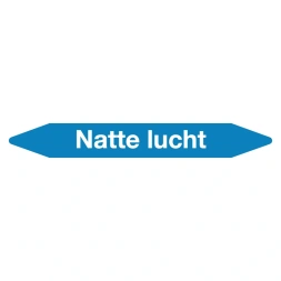 Leidingmarker natte lucht sticker