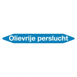 Leidingmarker olievrije perslucht sticker