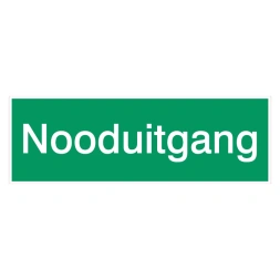 Nooduitgang sticker