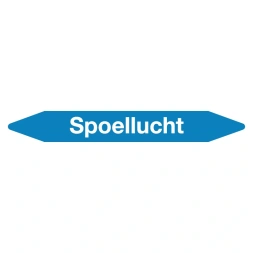 Leidingmarker spoellucht sticker