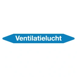 Leidingmarker ventilatielucht sticker