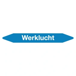 Leidingmarker werklucht sticker