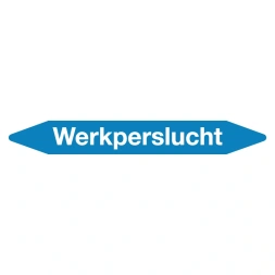 Leidingmarker werkperslucht sticker