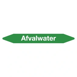 Leidingmarker afvalwater sticker