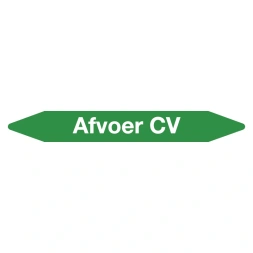 Leidingmarker afvoer cv sticker