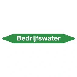 Leidingmarker bedrijfswater sticker