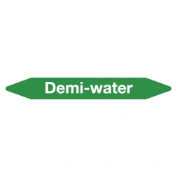 Leidingmarker demi-water sticker