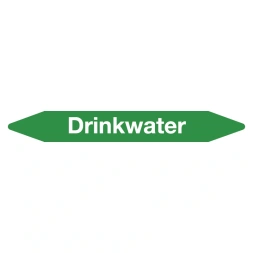 Leidingmarker drinkwater sticker