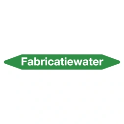 Leidingmarker fabricatiewater sticker